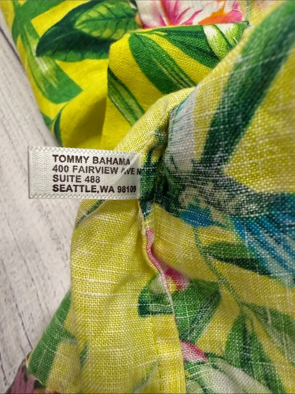 Tommy Bahama Tropical Halter Dress Women's Medium Yellow Floral Resort Sundress - Picture 4 of 4